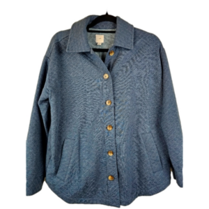 J.‎ Jill Quilted Knit Button Up Jacket Size S Petite